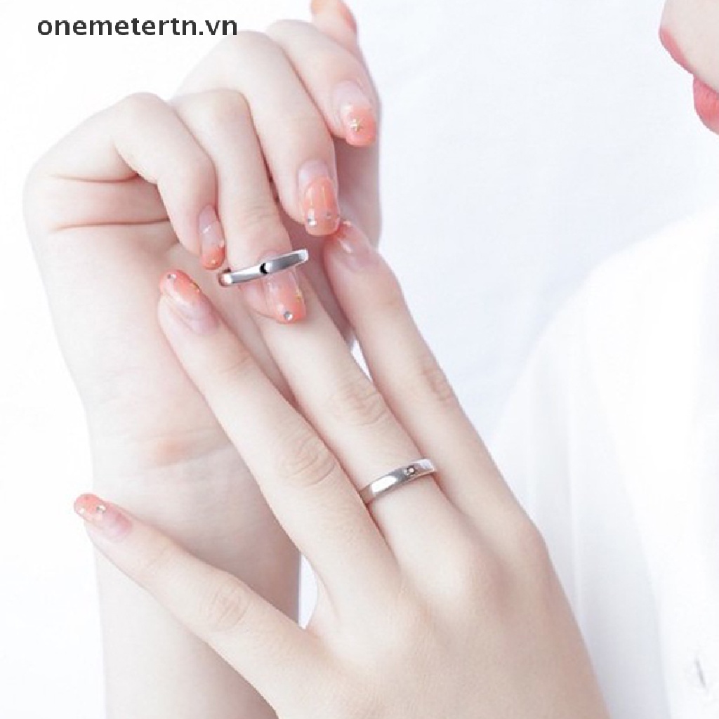 Nhẫn Cặp Hình Mặt Trăng / Mặt Trời / Mặt Trời Có Thể Điều Chỉnh Kích Thước