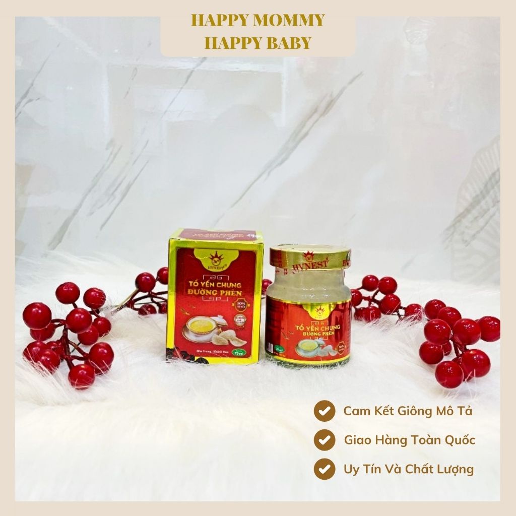 Yến Sào Khánh Hòa Yến Sào Hoàng Việt Yến Tươi Chưng Sẵn Uống Liền Hũ 70ml 30% Yến Tươi Không Chất Bảo Quản Vị Đường Phèn
