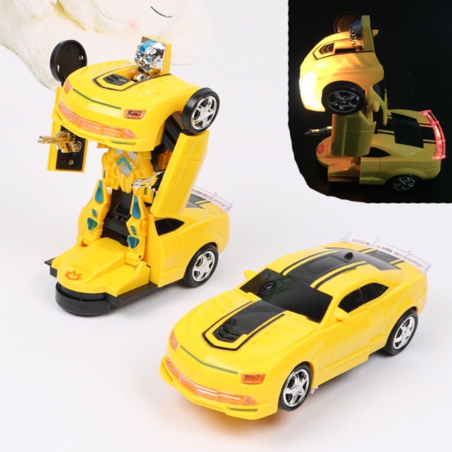 ✨✨ Đồ Chơi Xe Chạy Pin Biến Hình Robot Có đèn &amp; âm thanh ✨✨ Mẫu Chevrolet Camaro Bumblebee / Mẫu Avengers ✨✨