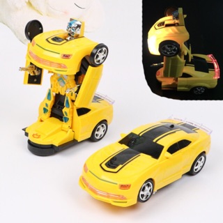 Đồ Chơi Xe Chạy Pin Biến Hình Robot Có đèn âm thanh Bumble bee Avengers 767