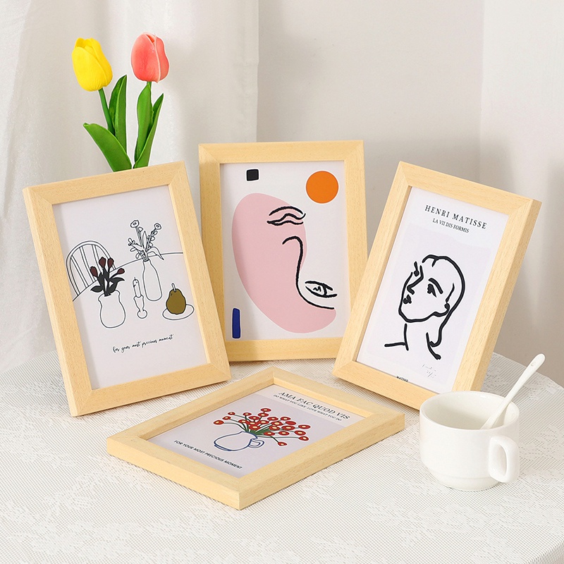 Khung Ảnh Treo Tường 7-inch Phong Cách Bắc Âu Trang Trí Nội Thất