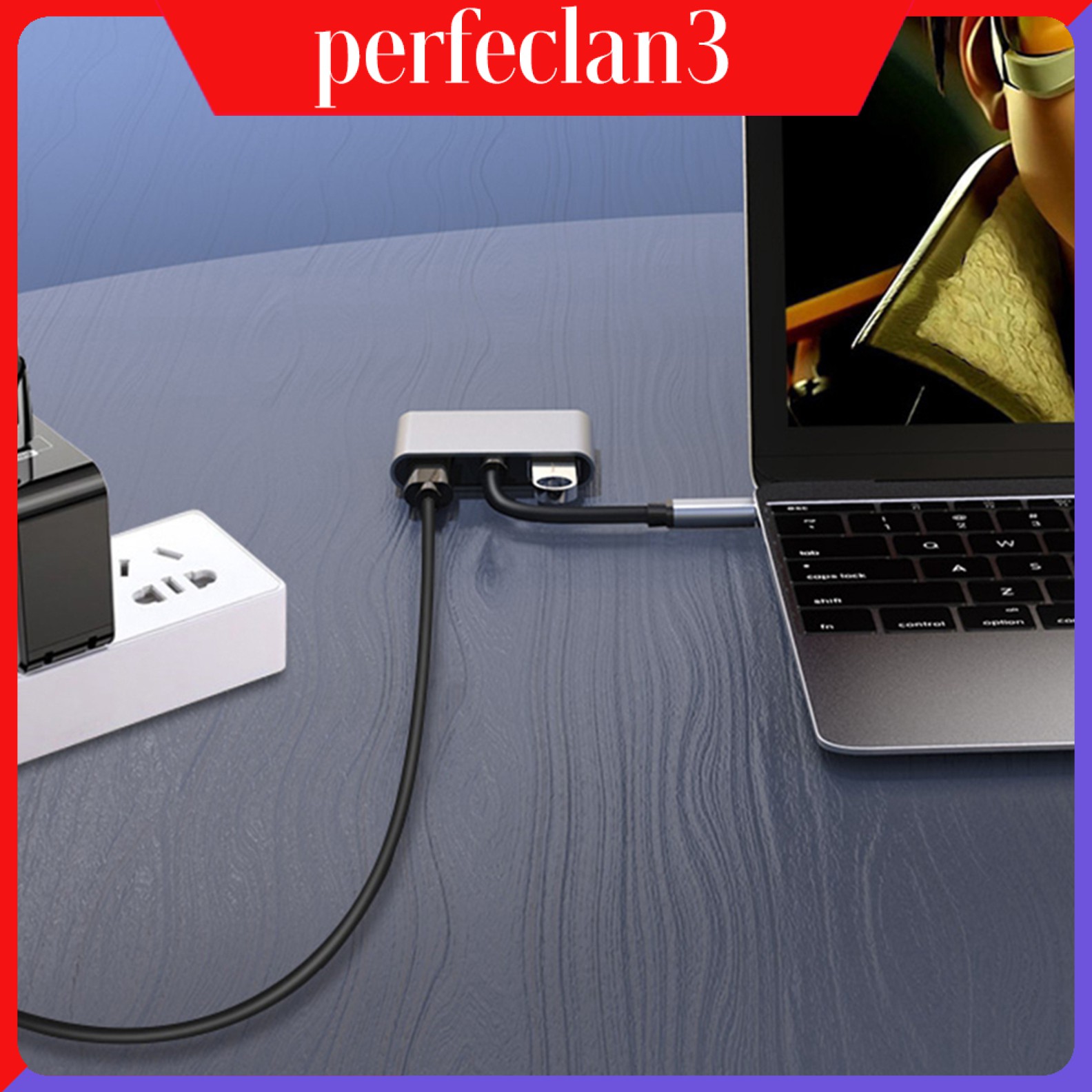 Hub 4 Trong 1 Với Cổng Hdmi Usb 3.0 87w Pd Cho Macbook Pro Air