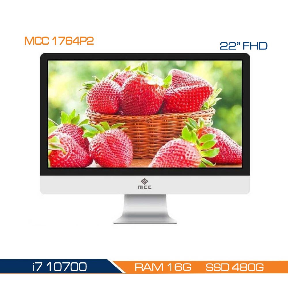 Bộ PC All in ONE (AIO) MCC1764P2 Home Office Computer CPU i7 10700/ Ram16G/ SSD480G/ Wifi/ Camera/ 22inch