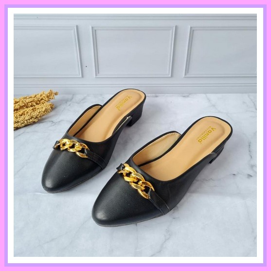 Giày Bốt Gót Thấp 3Cm Màu Đen Thoải Mái Thời Trang Công Sở Cho Nữ Tuổi Teen