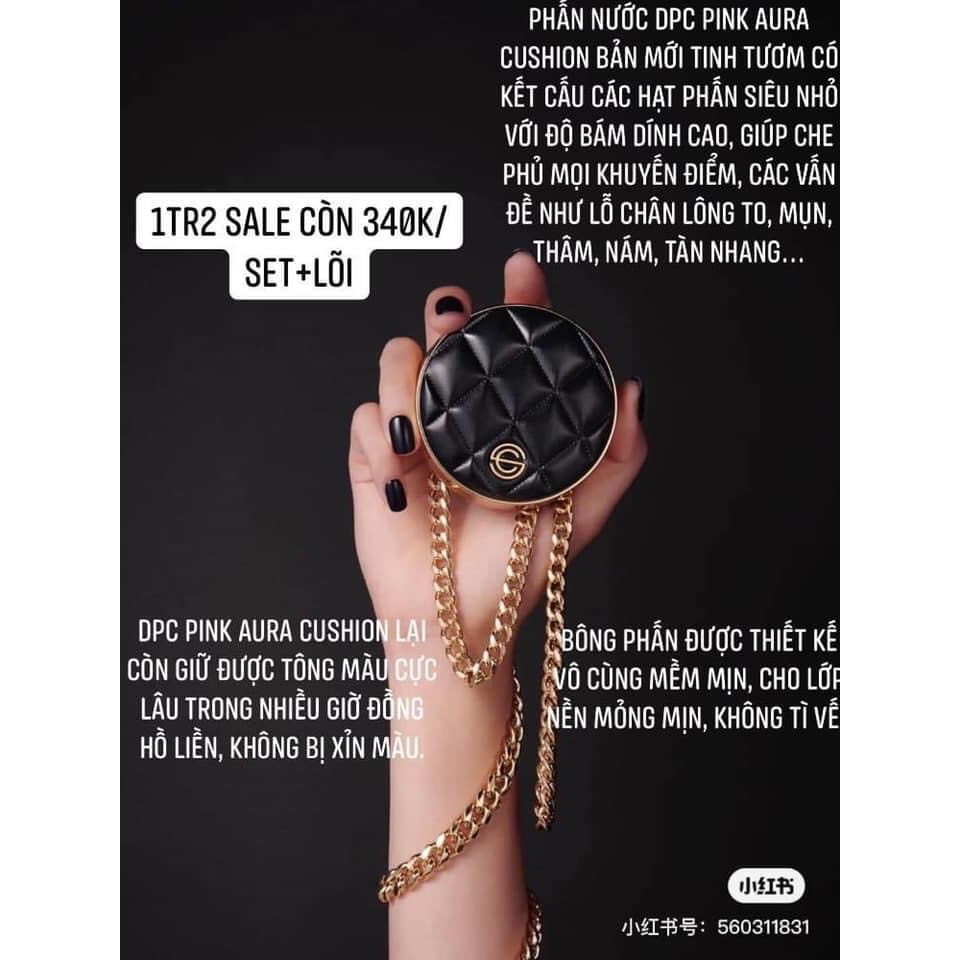 Phấn nước DPC Pink Aura SPF 50/PA+++ 21 Pink Beige 2 lõi 2 x 15 g Hộp Đen | BigBuy360 - bigbuy360.vn