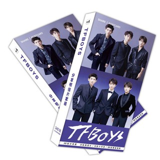 Hộp postcard TFBOYS card bưu thiếp xinh xắn