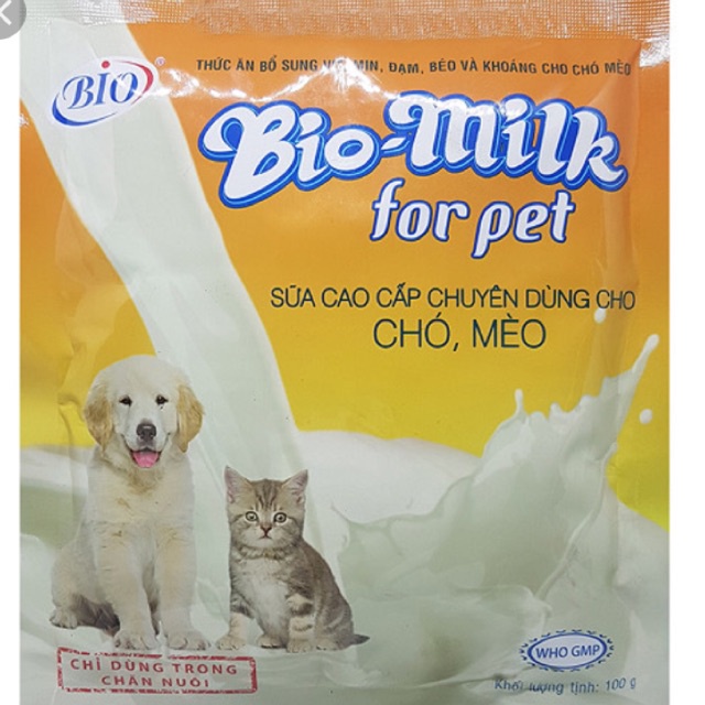 Sữa dành cho chó mèo con sơ sinh Bio Milk 100g