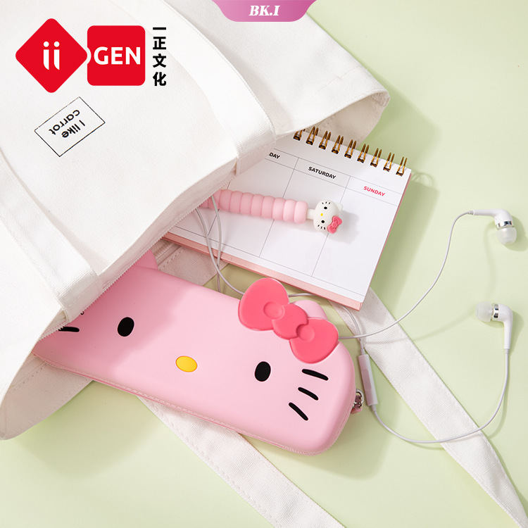 Cartoon My Melody Hello Kitty Silicone Pencil Case Cute Style Storage Bag Large Capacity Silicone Pencil Case Children Student Stationery Bag【KU2】