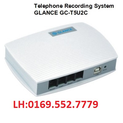 Box ghi âm điện thoại 2 line T5U2C