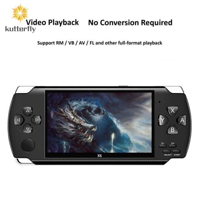 X6 Video Game Console Player 4.3 inch HD Screen Video No Conversion Playback