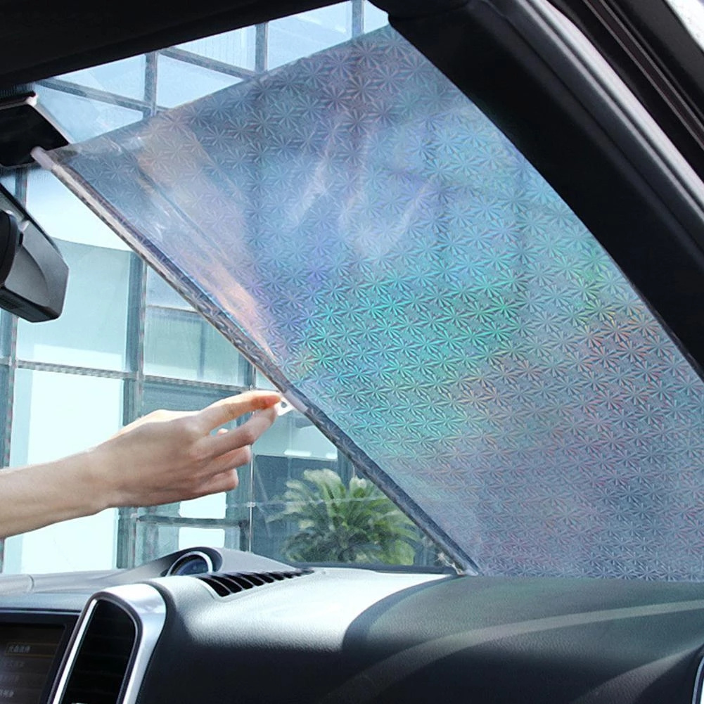 Tấm Che Nắng Cửa Sổ Xe Hơi Bằng Pvc Có Thể Thu Gọn Mẫu Mới