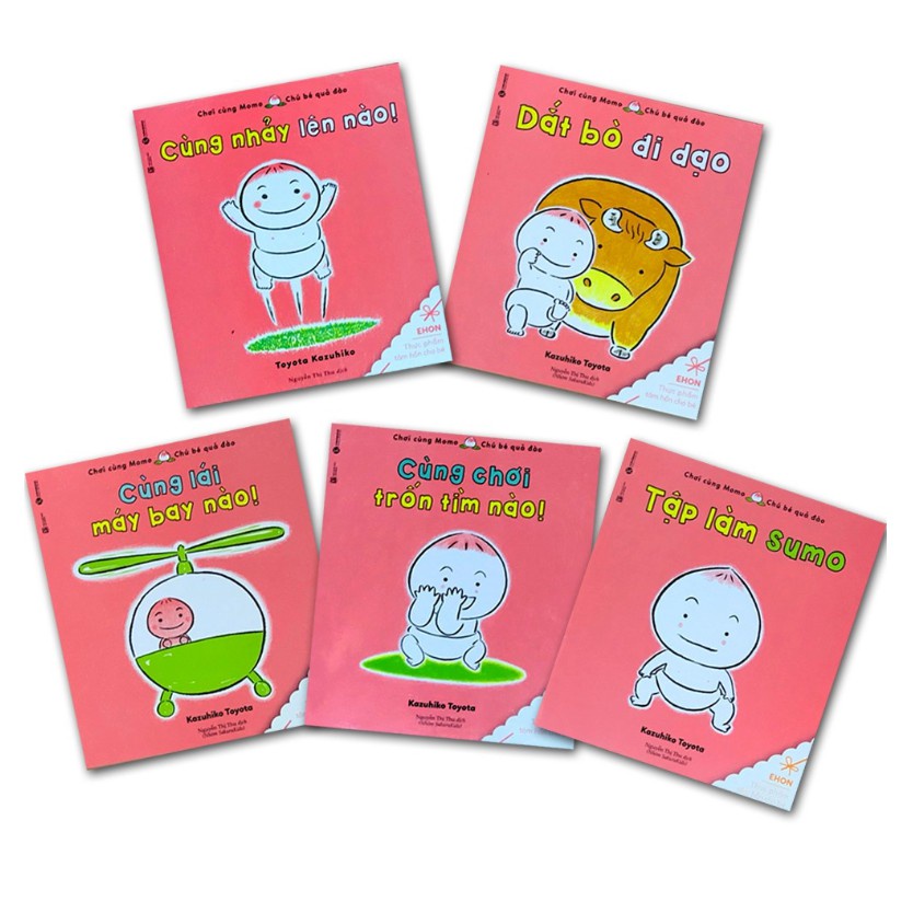 Sách - Combo Chơi Cùng Momo - Chú Bé Quả Đào (Phần 2 - Bộ 5Q)