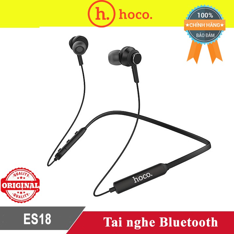 [Bass Mạnh] Tai Nghe Bluetooth Thể Thao Cao Cấp Hoco ES18 Thể Thao, Chơi Game - BH 3 tháng