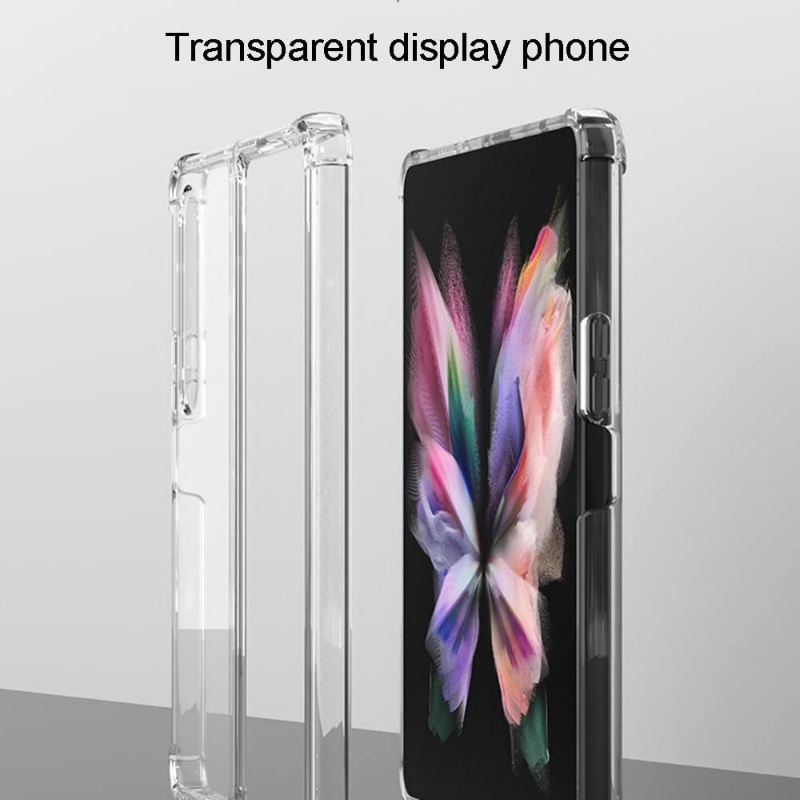 Bao Da Điện Thoại Trong Suốt Chống Sốc Chống Trầy Xước Cho Samsung Galaxy Z Fold 4