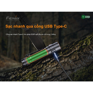 Đèn pin FENIX E28R (1500 Lumens) chiếu xa 200 mét
