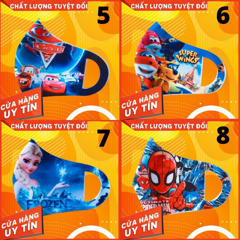 COMBO GIÁ SỐC Khẩu Trang Em Bé Hoạt Hình 3D | BigBuy360 - bigbuy360.vn