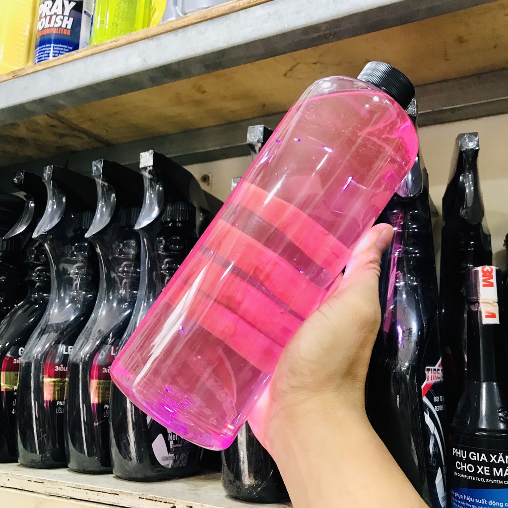 [Siêu Phẩm] Nước rửa xe Anh tắm em yêu - Em tắm anh yêu màu hồng, màu và hương hoa hồng quyến rũ, siêu bọt tuyết 1000ml