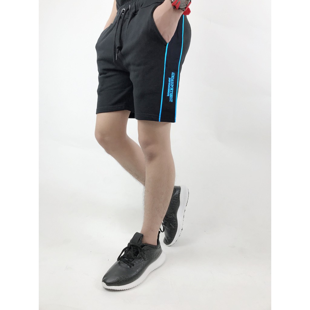 Quần Short Nam - Quần Đùi Thể Thao Phối Viền - Hàng VNXK
