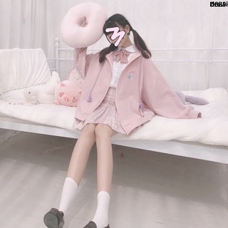 Áo Hoodie Dáng Rộng Dày Dặn Phong Cách Nhật Bản Dễ Thương Cho Nữ