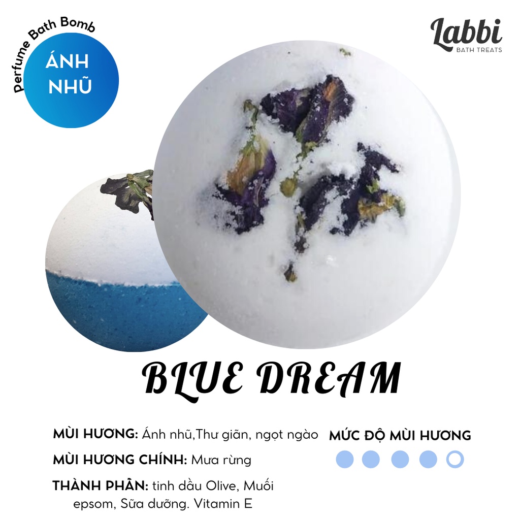 BLUE DREAM [[Labbi] Bath bomb / Viên sủi bồn tắm / Bom tắm