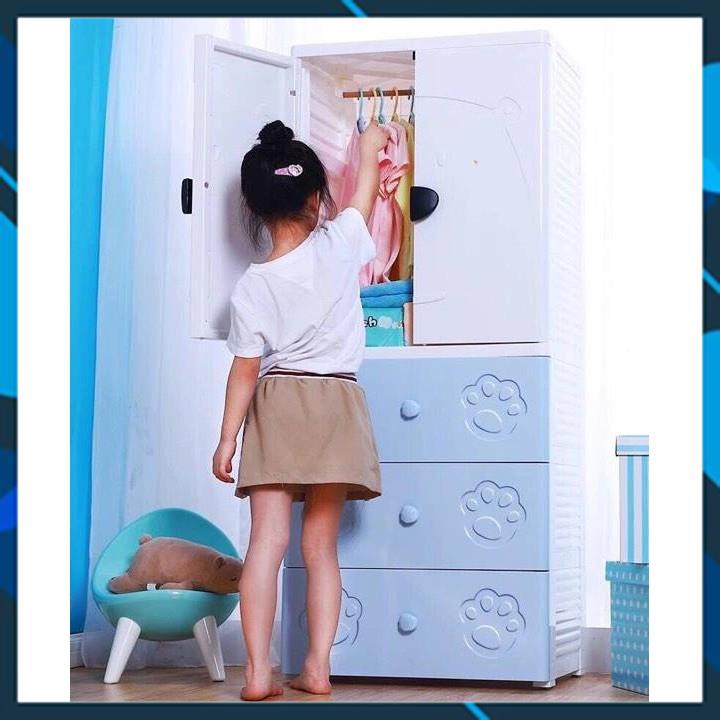HOT Tủ quần áo trẻ em hình gấu bear Royalcare RC01193