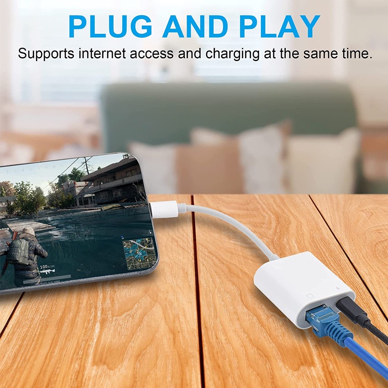 Bộ Chuyển Đổi Cổng Mạng LAN RJ45 10.3.3 Sang i-OS 15