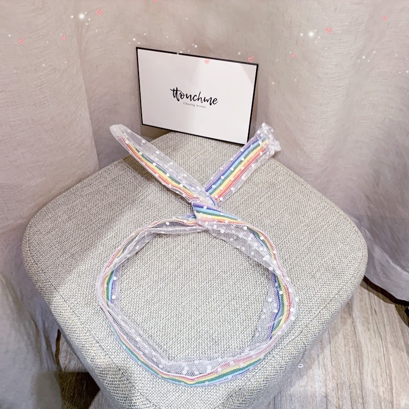 Băng Đô Họa Tiết Ngôi Sao Cầu Vồng Xinh Xắn Thời Trang Hàn Quốc