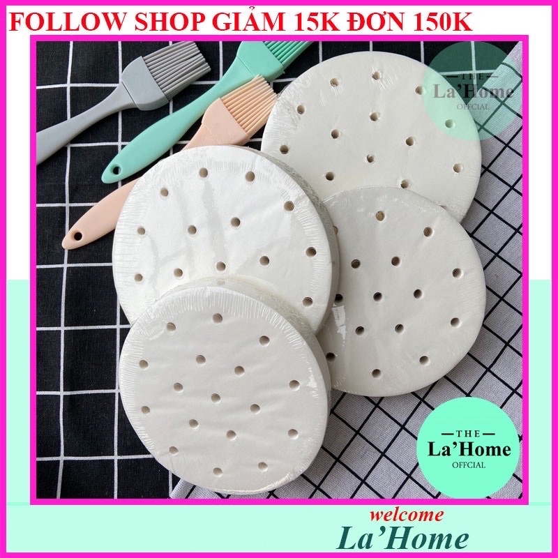 ☘️GIẤY NẾN ĐỤC LỖ 100 TỜ/1 SÉT 23cm THẤM HÚT MỌI LOẠI DẦU MỠ