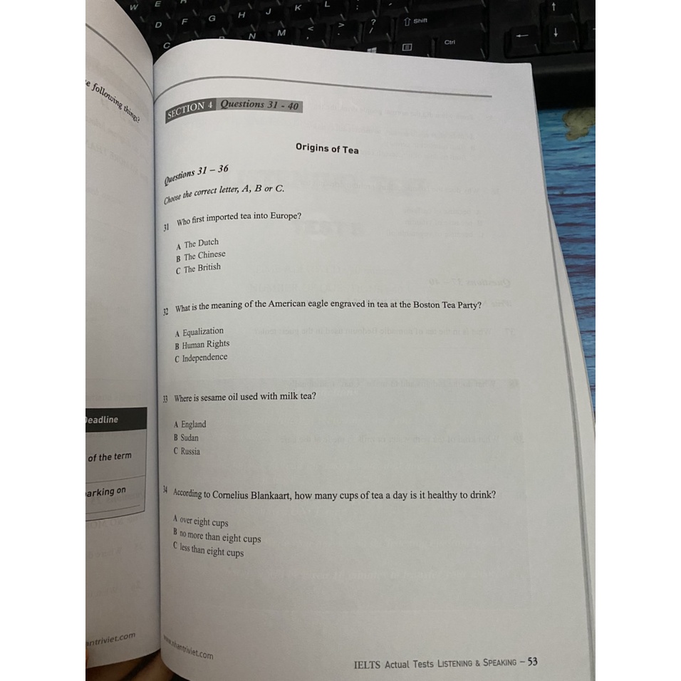 Sách - Ielts actual tests Listening &amp; Speaking ( Nhân Trí Việt )