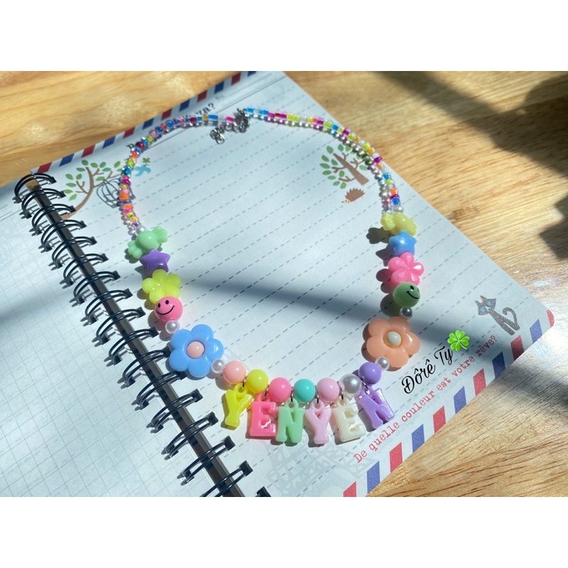 Vòng cổ gắn tên theo yêu cầu, siêu xinh, ảnh thật