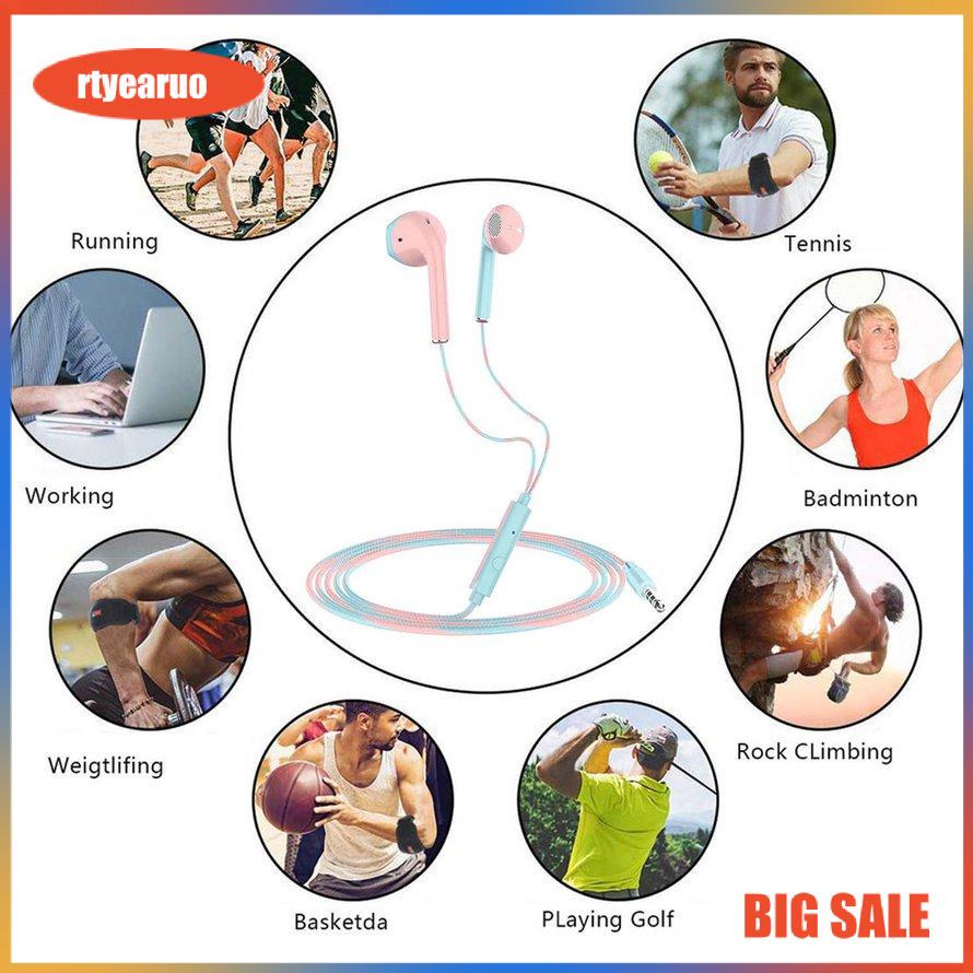 ✨Tai nghe ✨ Điều khiển dây trong tai với Tai nghe trò chơi di động có micrô tích hợp