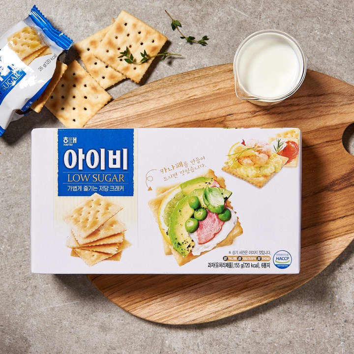 BÁNH QUY ÍT ĐƯỜNG IVY HÀN QUỐC HỘP 135G