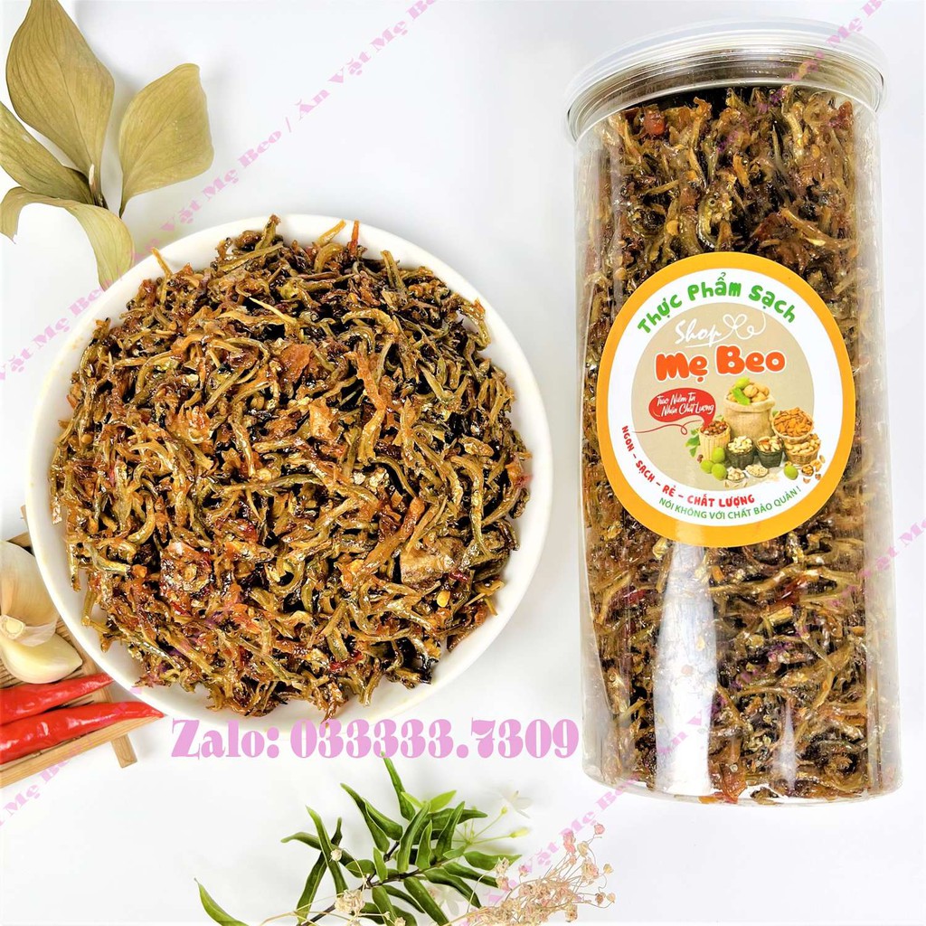 Cá Cơm Rim Tỏi Ớt Mẹ Beo Hộp 300Gr-500Gr Cực Ngon | BigBuy360 - bigbuy360.vn