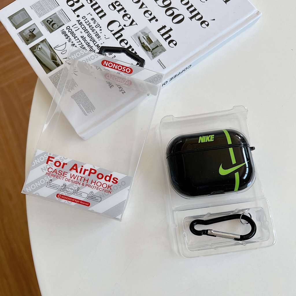 Vỏ Bảo Vệ Hộp Sạc Tai Nghe Bluetooth Airpod 1 2 3 pro Bằng tpu In logo Nike Độc Đáo Thời Trang