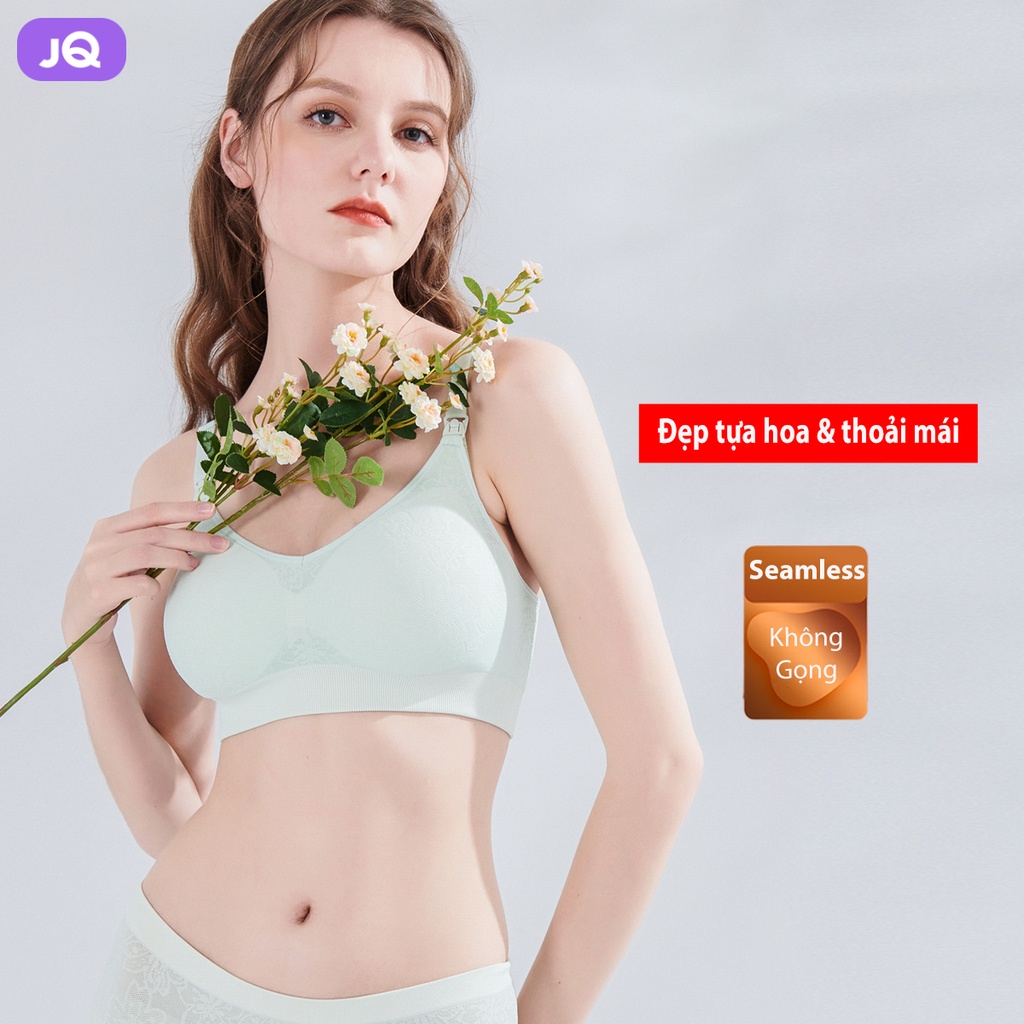 Áo lót cho con bú không gọng JOYNCLEON flower bra mềm mỏng mát - mã KB05