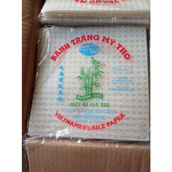 Bánh tráng gỏi cuốn Mỹ Tho 500 gr  vuông
