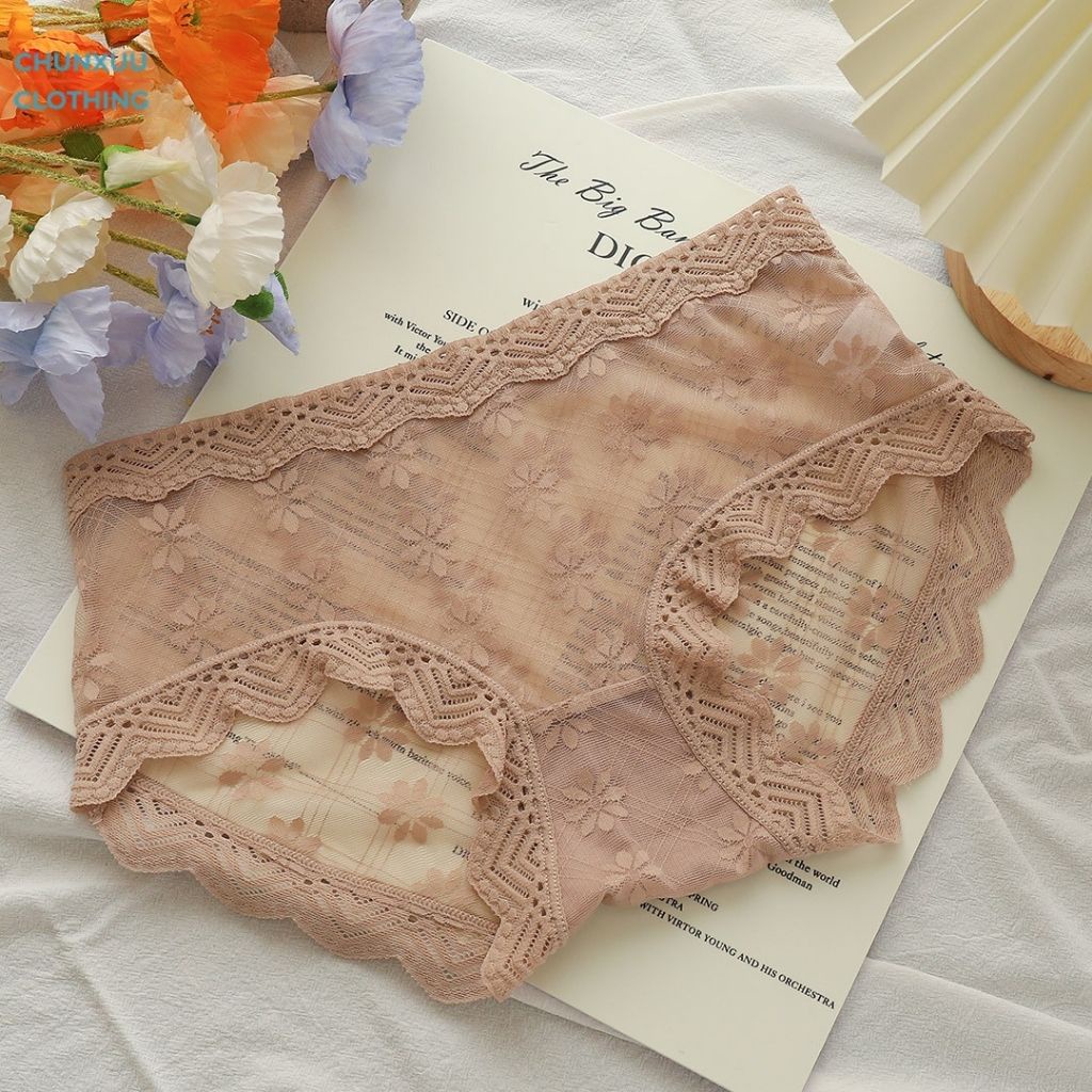 Quần lót nữ ren hoa Chunxuu cao cấp phối viền ngọt ngào - QC52