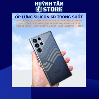 Ốp lưng s22 ultra note 20 ultra s21 s20 fe s10 5g note 10 plus note 8 note 9 trong suốt silicon 6D bảo vệ camera