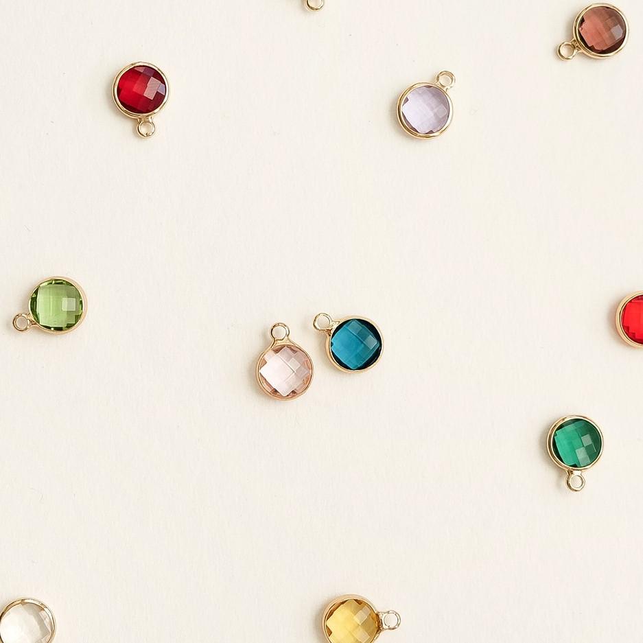 Giảm Giá Một Nửa Vòng Cổ Vàng Kim Đá Sinh Nhật - Peridot✽