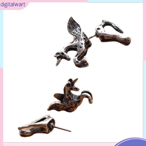 Khuyên tai hình ngựa kì lân cánh độc đáo