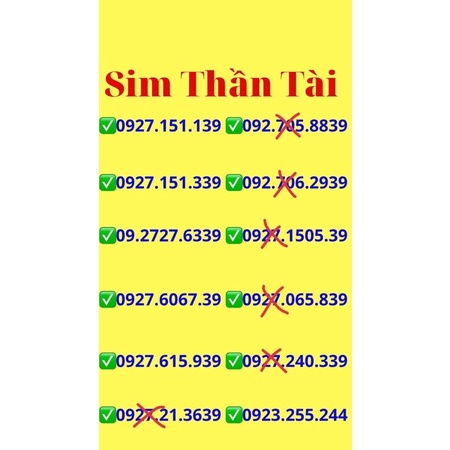 Sim 4G Số Đẹp, Sóng Mạnh Tặng Kèm TKC 40k, DaTa 180gb/ Tháng.