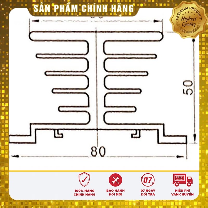 Đế nhôm tản nhiệt solid relay ssr