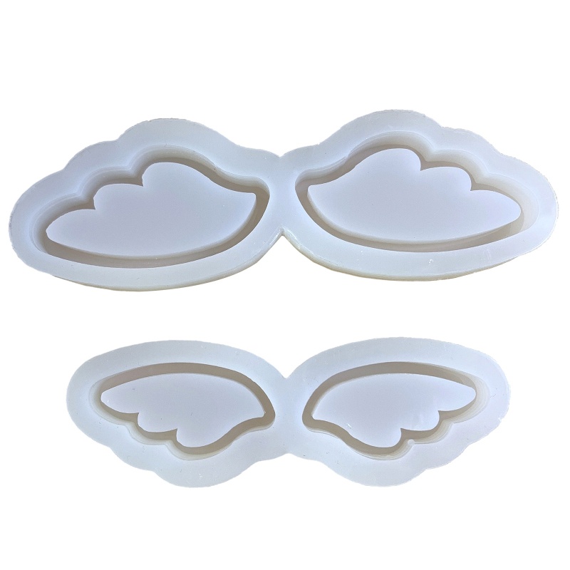 Khuôn Silicone Làm Móc Khóa Hình Đôi Cánh Độc Đáo