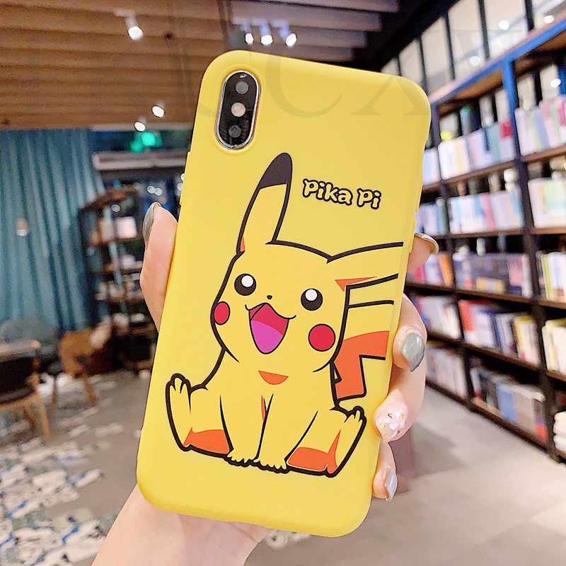 Ốp điện thoại mềm hình Pikachu hoạt hình cho iPhone 11 Pro Max XS MAX XR X 7 8 6 6S Plus SE 2020