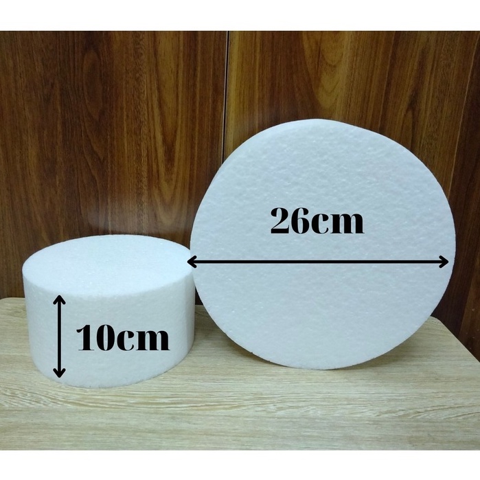 Xốp tròncứng cao 10cm luyện làm bánh kem, làm cháp ăn hỏi, chụp hình ( xốp cứng; H10cm)( shop nhận ship cod)
