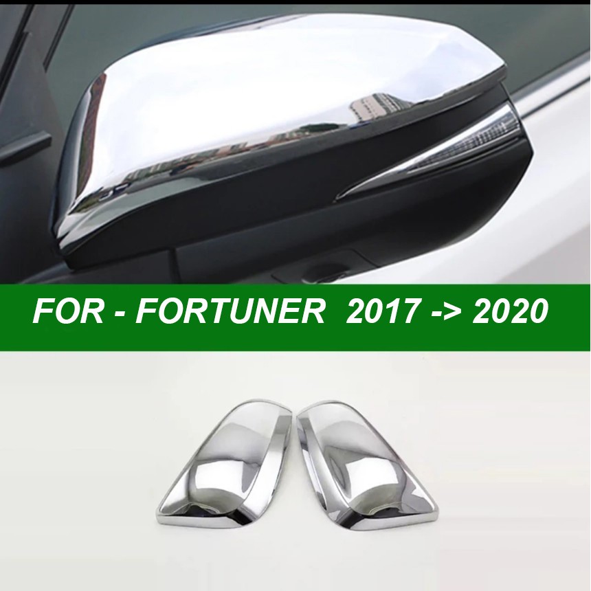 Ốp Gương xe Fortuner 2018-2019-2020 Mẫu Mạ Crom, Bộ 2 Ốp Gương