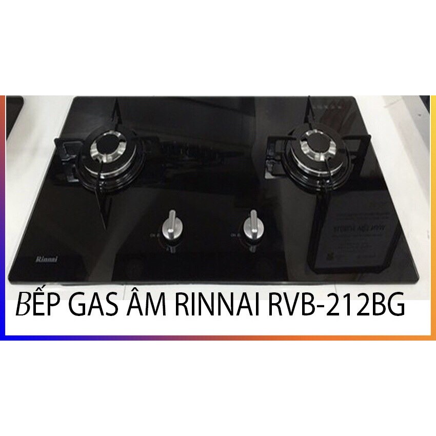 Bếp gas âm Rinnai RVB-212BG -  Có ngắt gas tự động - HÀNG CHÍNH HÃNG