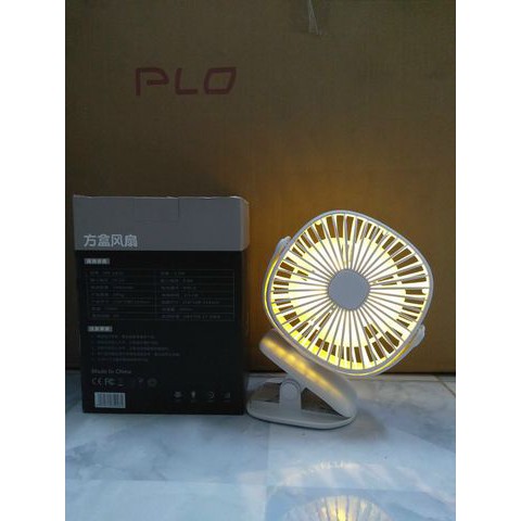 Quạt Kẹp Bànfree shipBH 1 đổi 1 Có Đèn Led Xoay 360 Độ Công Suất lớn 3.5W