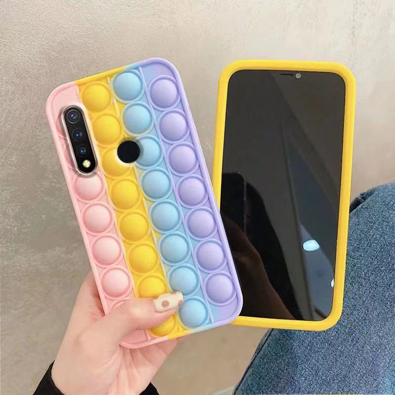 Ốp Điện Thoại Silicon Cho Xiaomi Redmi Note 10 9 8 7 K40 K20 Pro 9s 9C 9A 8A 9 9T Mi 10T 11 10 9T Pro 9 8 A3 10T Lite CC9 Poco X3 M3 Pro F3 C3 Pop It Fidget Push