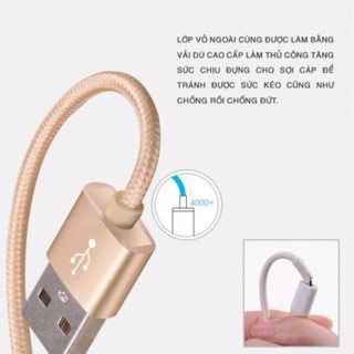 DÂY SẠC NHANH MICRO BAGI. BỌC DÙ, ĐU KHÔNG ĐỨT.